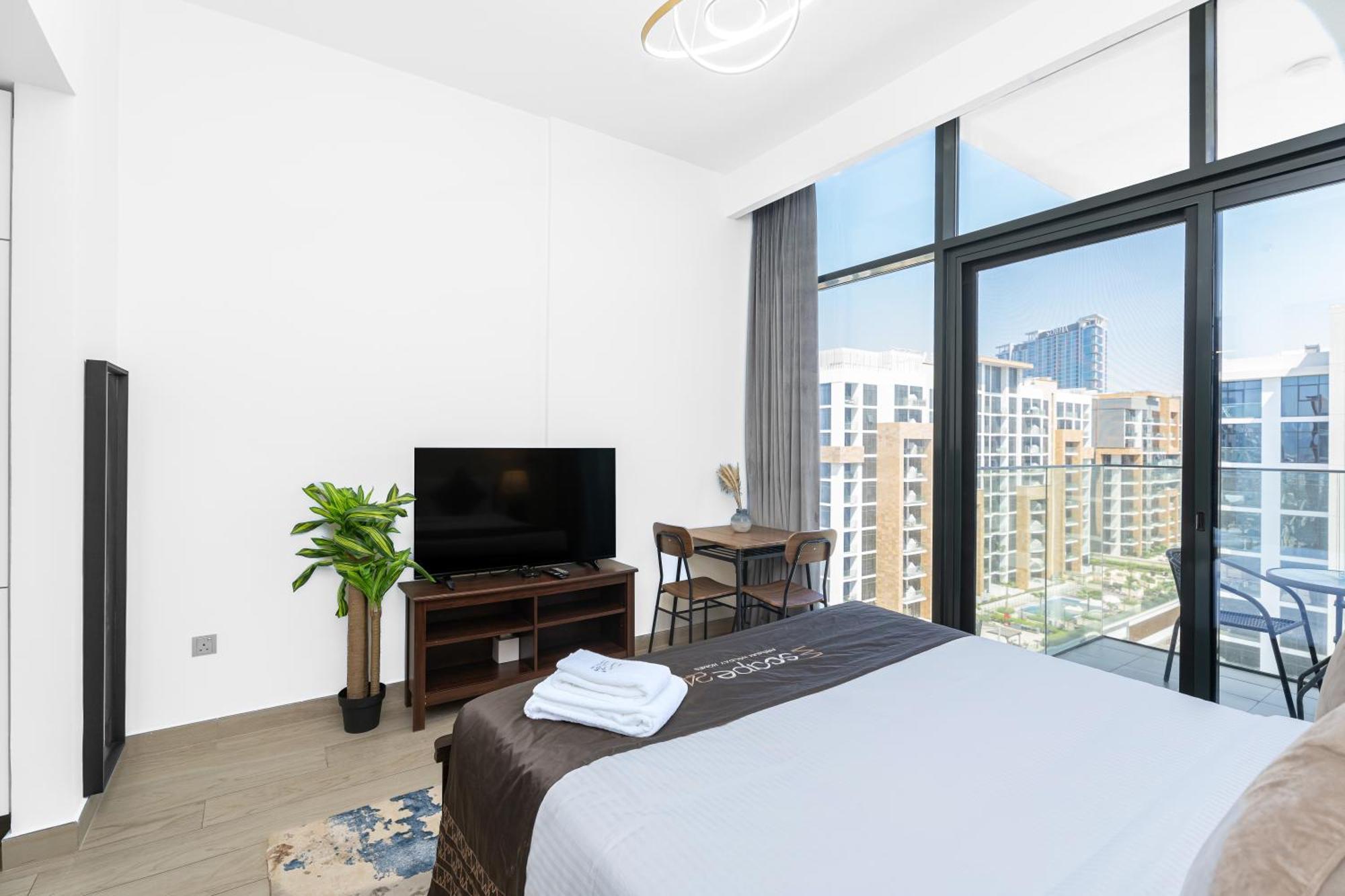 Escape24 Stylish Studio Azizi Riviera 8 Meydan One Dubai Esterno foto